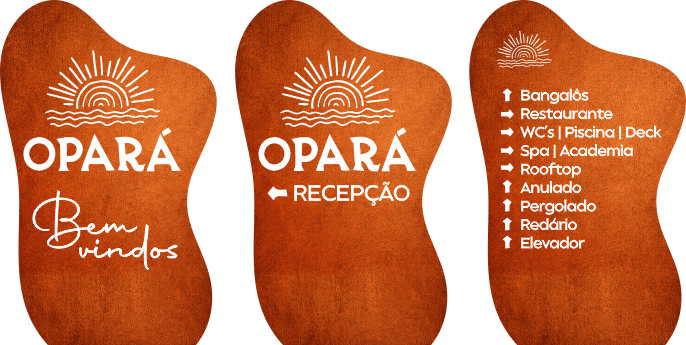 padronização na sinalizaão em resorts